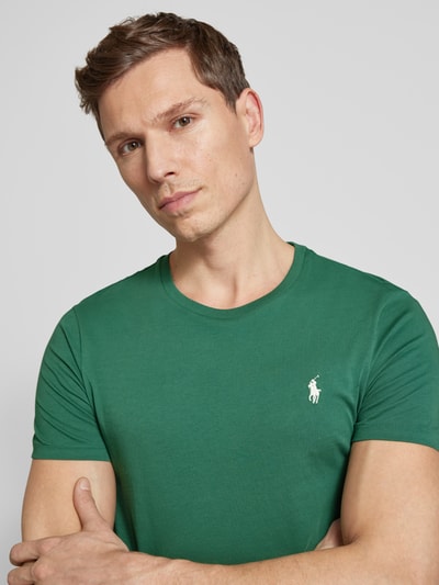 Polo Ralph Lauren T-Shirt mit Label-Stitching Khaki 3