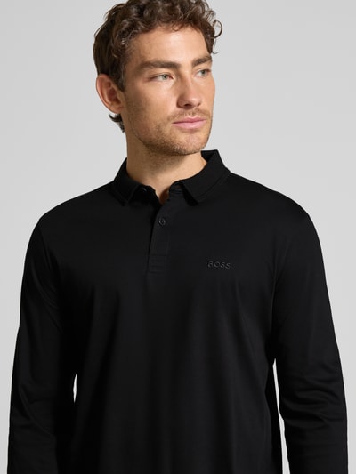 BOSS Green Regular fit poloshirt van puur katoen, model 'PIROL' Zwart - 3