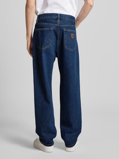 Carhartt Work In Progress Straight Leg Jeans im 5-Pocket-Design Modell 'AARON' Jeansblau 5