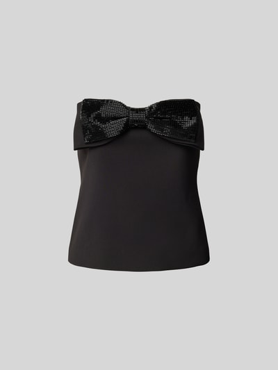 Self-Portrait Blusenshirt in Bandeau-Form Black 2