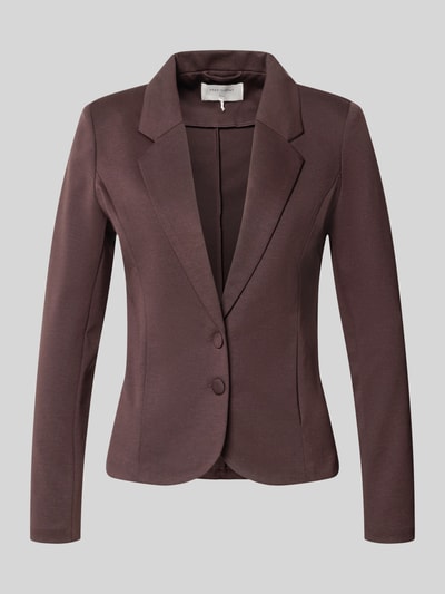 FREE/QUENT żakiet o kroju slim fit z dodatkiem wiskozy model 'NANNI' Ciemnobrązowy 2
