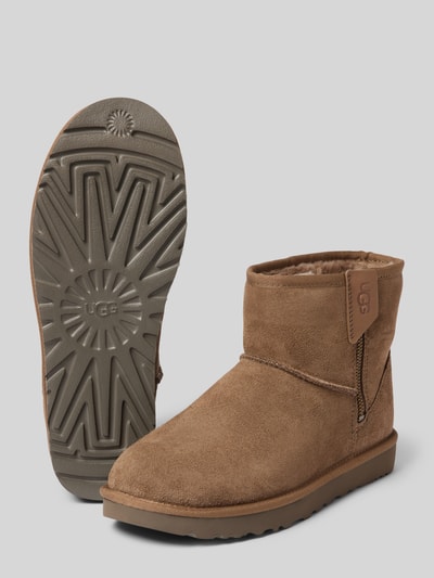 UGG Leren laarzen met labelbadge, model 'CLASSIC MINI BAILEY' Lichtbruin - 4