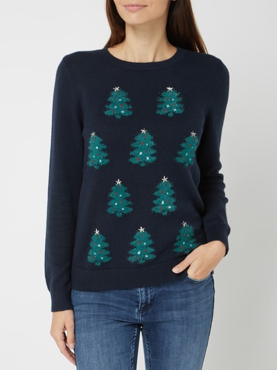 Montego Pullover mit Weihnachtsmotiv  Marine 4