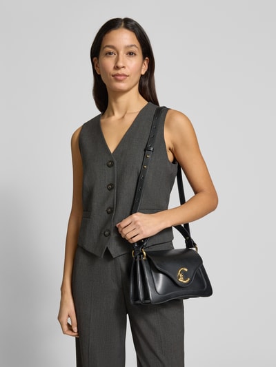 Coccinelle Handtas in handtassenlook met labeldetail Black - 1