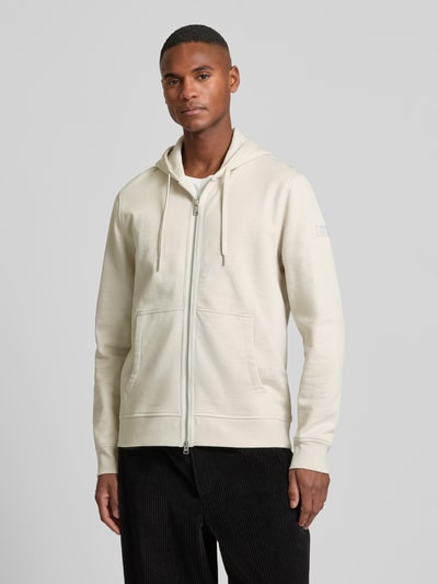 Marc O'Polo Regular Fit Sweatjacke aus reiner Baumwolle mit Zweiwege-Reißverschluss Beige 4