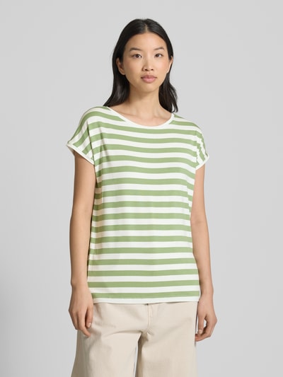 More & More T-shirt met boothals Groen - 4