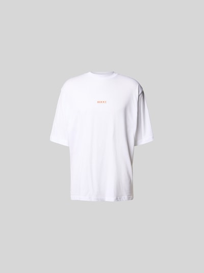 Marni T-Shirt mit Label-Detail Weiss 2