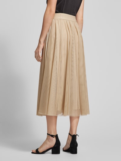 JOOP! Midirok met elastische band met logo, model 'FRIDI' Beige - 5