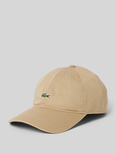 Lacoste Basceap mit Logo-Patch Modell 'CAPS AND HATS' Sand 1