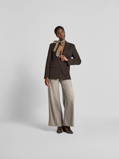 Filippa K Regular Fit Blazer mit Brusttasche Dunkelbraun 1
