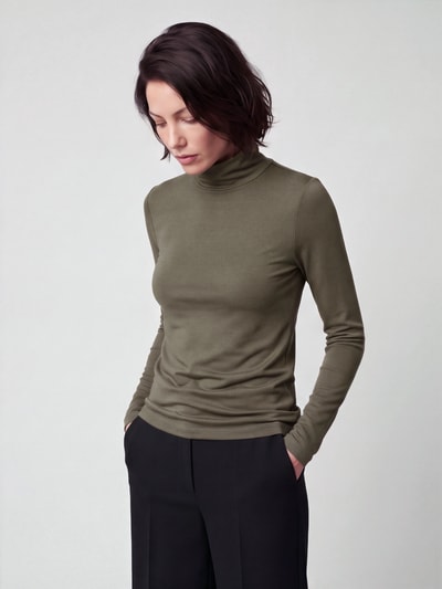 s.Oliver RED LABEL Pullover mit Rollkragen Lind 4