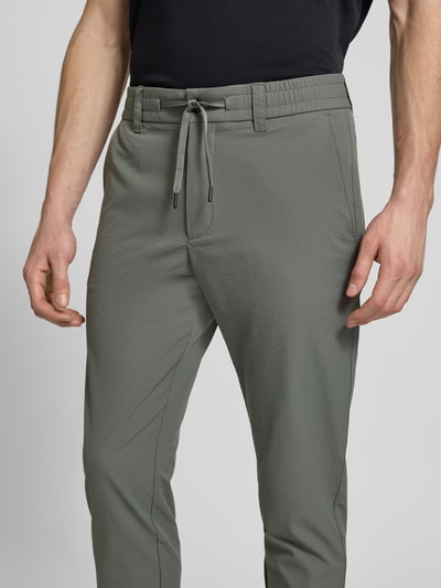 BOSS Orange Tapered Chino mit Tunnelzug Mittelgrau 3