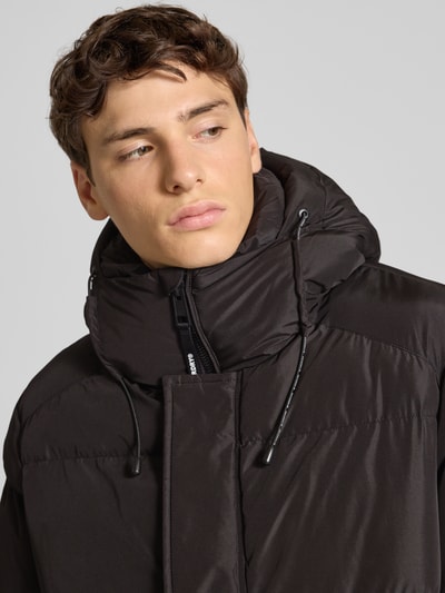 Superdry Kurtka pikowana z kapturem Czarny 3