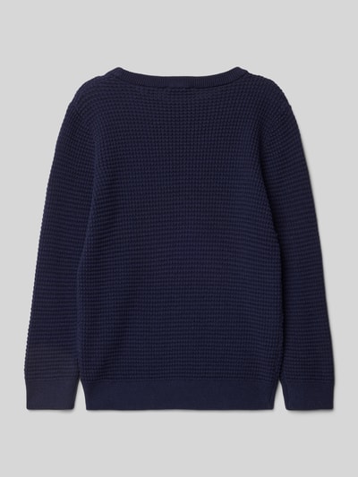 Blue Seven Strickpullover mit Strukturmuster Marine 3