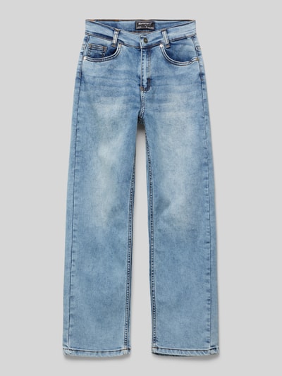 Blue Effect Jeans im Used-Look Hellblau 1