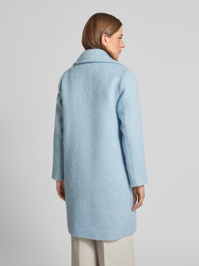 Weekend Max Mara Wollmantel mit Reverskragen Modell 'HELLO' Hellblau Melange 5