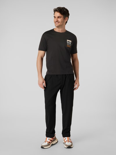 EA7 Emporio Armani T-Shirt mit Label-Print Black 1