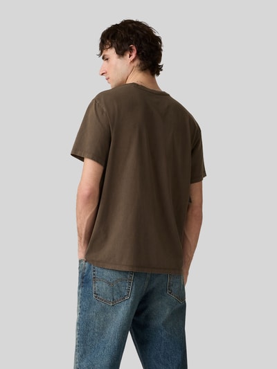 Levi's® Relaxed Fit T-Shirt aus reiner Baumwolle Khaki 5