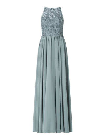 Laona Abendkleid mit ornamentalen Stickereien  Schilf 2