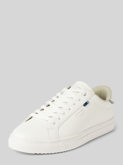 Jack & Jones Sneakers met vetersluiting en labeldetail Wit - 1