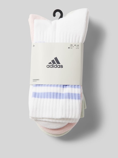 ADIDAS SPORTSWEAR Skarpety z wyhaftowanym logo w zestawie 3 szt. Różowy 3