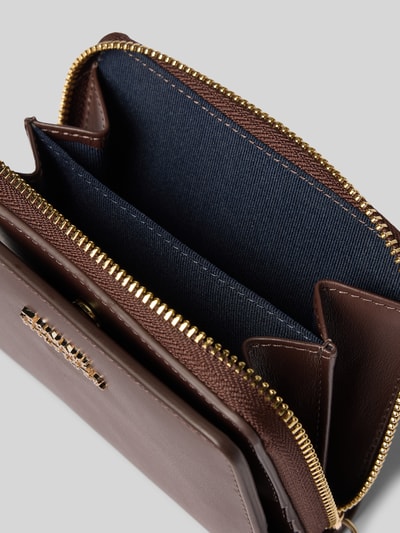 Tommy Hilfiger Portemonnee van echt rundernappa Donkerbruin - 3