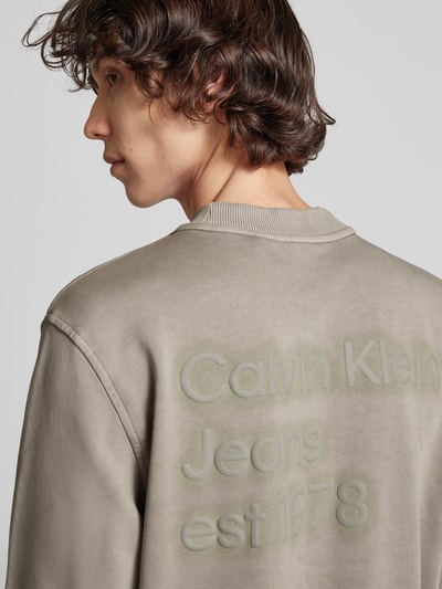 Calvin Klein Jeans Sweatshirt mit Logo-Detail Graphit 3