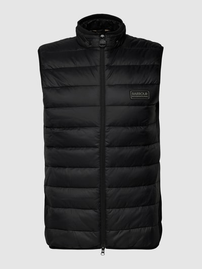 Barbour Steppweste mit Brand-Patch Schwarz 2