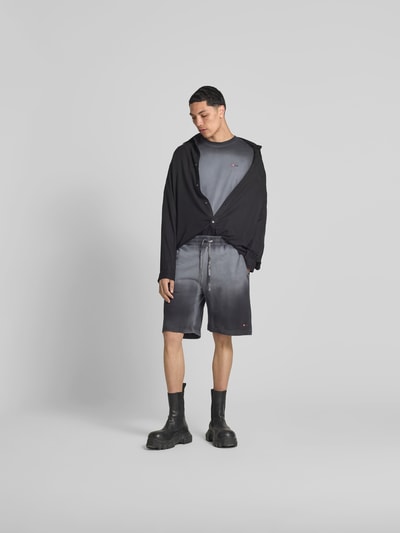 Diesel Sweatshorts mit elastischem Bund Black 1