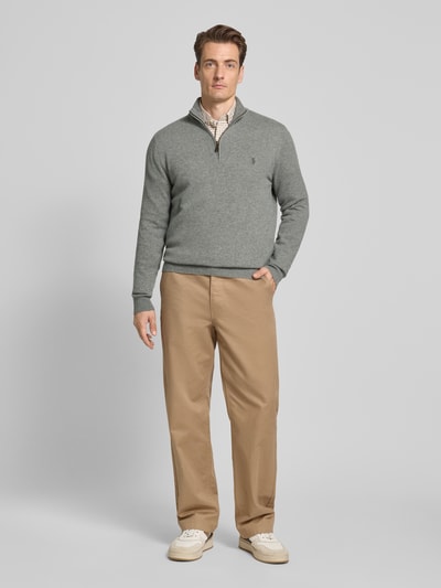 Polo Ralph Lauren Gebreide pullover met ribboorden Middengrijs - 1