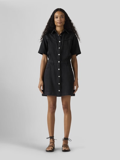 Levi's® Jeanskleid mit Knopfleiste aus reiner Baumwolle Black 4
