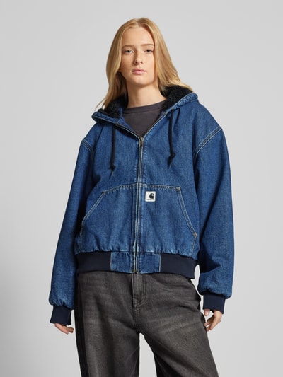 Carhartt Work In Progress Regular Fit Jeansjacke mit Label-Detail Jeansblau 4