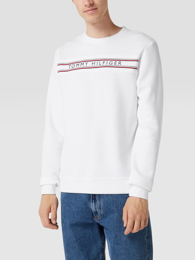 Tommy Hilfiger Sweatshirt mit Label-Detail Modell 'EUROPE' Weiss 4