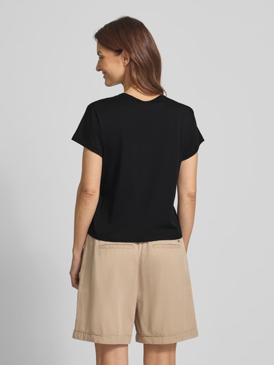 Polo Ralph Lauren T-shirt met logostitching en ronde hals Zwart - 5