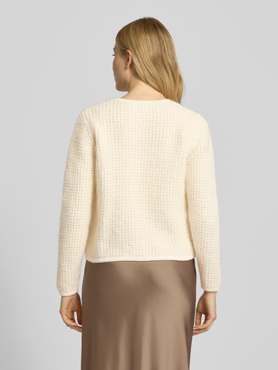 ba&sh Strickjacke aus Alpaka-Mix mit Woll-Anteil Modell 'HARRY' Ecru 5