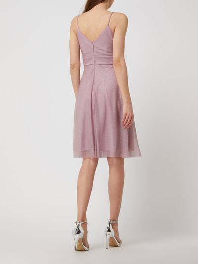 TROYDEN COLLECTION Cocktailkleid mit Glitter-Effekt Mauve 4