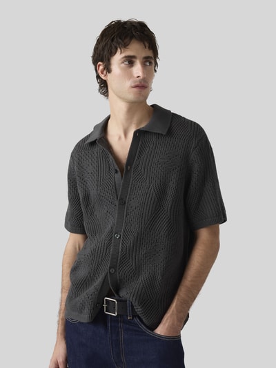 Levi's® Koszula z krótkim rękawem o kroju regular fit z czystej bawełny Czarny 1