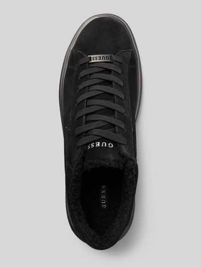 Guess Sneaker aus echtem Leder mit Logo-Prägung Modell 'Elban' Black 3