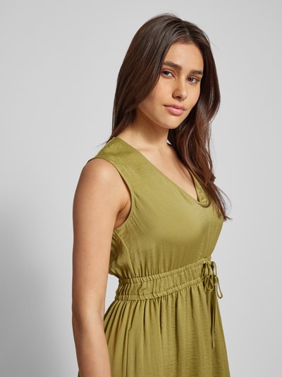 ROBE LÉGÈRE Knielanges Kleid mit V-Ausschnitt Schilf 3
