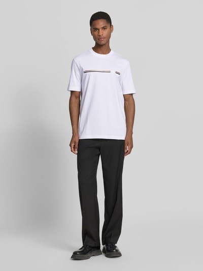 BOSS regular fit T-shirt van puur katoen model 'C-TAUT 41' Wit - 1