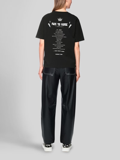 Marc Cain T-Shirt mit Catitude-Motivprint Black 5