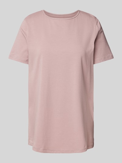 Sloggi T-Shirt mit geripptem Rundhalsausschnitt Mauve 1