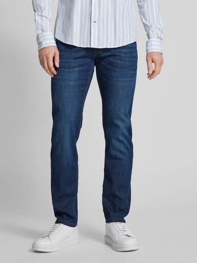 Pierre Cardin Tapered fit jeans in 5-pocketmodel, model 'Lyon' Jeansblauw - 4