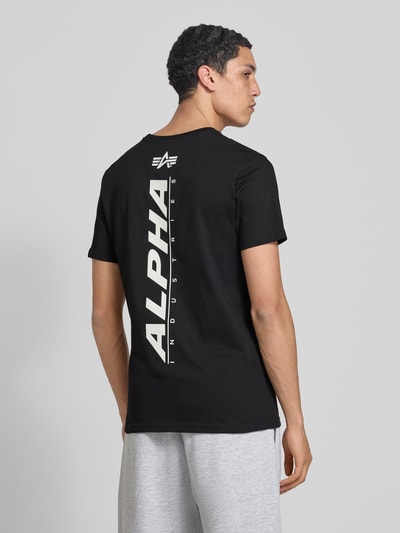 Alpha Industries T-Shirt mit Label-Print Black 4