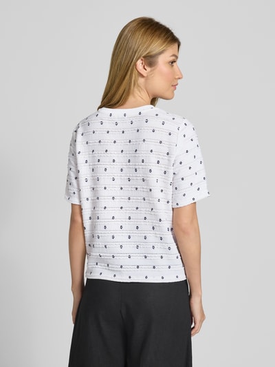 Jake*s Casual T-shirt z okrągłym dekoltem Złamany biały 5