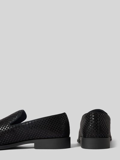 Steve Madden Loafers met labeldetail, model 'BERTON' Zwart - 2