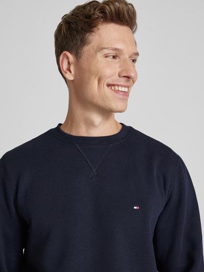 Tommy Hilfiger Sweatshirt met labelstitching Marineblauw - 3