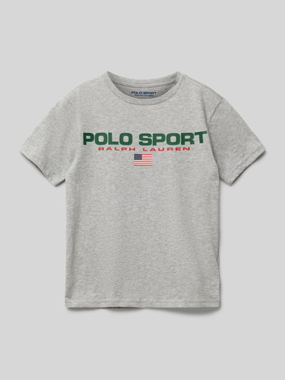 Polo Sport T-shirt met Middengrijs gemêleerd - 1