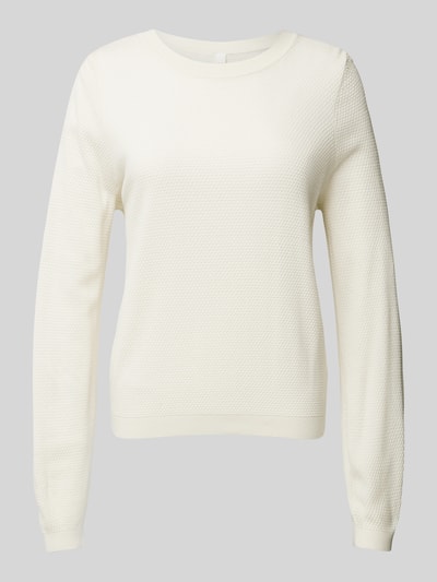 QS Gebreide pullover met pofmouwen Wit - 2