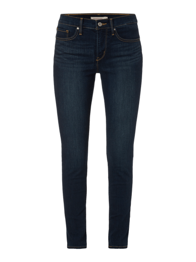 Levi's® 300 Shaping Series - Stone Washed Skinny Fit Jeans Dunkelblau Melange 1